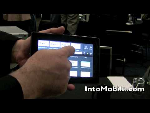 BlackBerry PlayBook tablet gestures - RIM, QNX