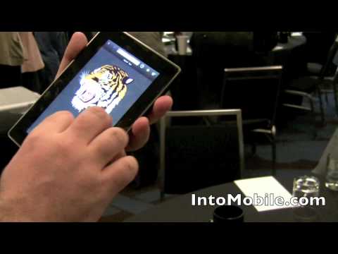 BlackBerry PlayBook hands-on portrait mode - QNX, RIM