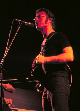 Robert Fripp, on tour with King Crimson, in 1973