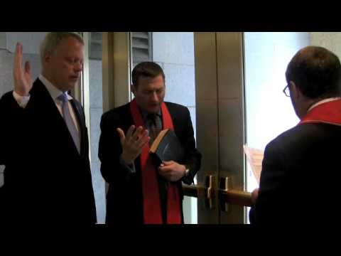 Obama Anointing Prayer for Walkway to Inaugural Stage