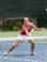 Melanie Oudin practicing at the Racquet Club of the South, Norcross, GA 07/16/2010