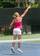 Melanie Oudin practicing at the Racquet Club of the South, Norcross, GA 07/16/2010