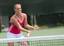 Melanie Oudin practicing at the Racquet Club of the South, Norcross, GA 07/16/2010