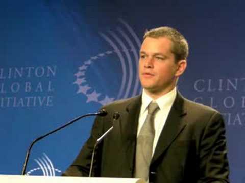 Matt Damon Pushes for Clean Water in Africa