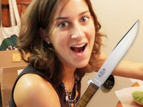 CRAZY GIRL WITH KNIFE! (6.17.10 - Day 413)