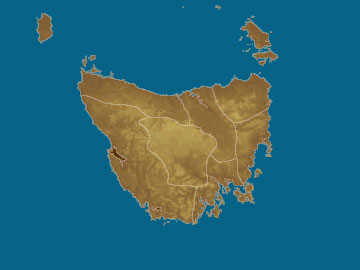 Tasmania map