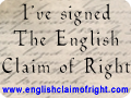 I've signed The English Claim of Right