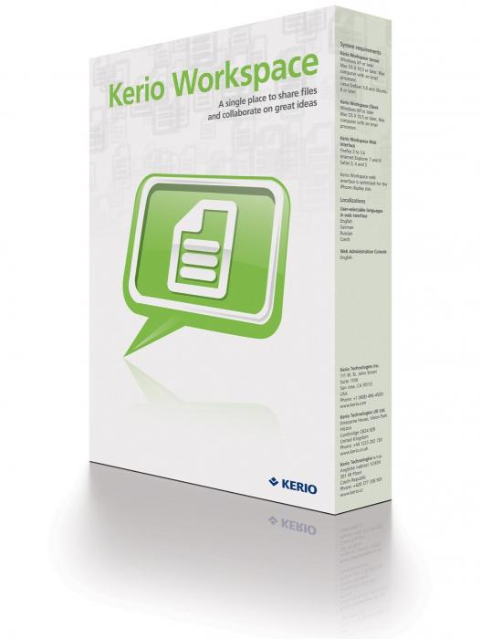 Kerio Workspace 1.0.1-1752 (x86/Windows/Linux/VMWare) ENG/RUS 2011