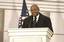 Forest Whitaker at the Lincoln Memorial on the National Mall in Washington, D.C., Jan. 18, 2009, during the inaugural opening ceremonies.