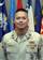 PORTSMOUTH, Va. - Coast Guard Lt. Ronald Nakamoto, returning member of the Coast Guard's Redeployment, Assistance and Inspection Detachment (RAID) Team IV, stands at attention during an awards ceremony at the Atlantic Area Headquarters, Tuesday, Oct. 16, 2007. Nakamoto served as the RAID Team Supervisor, Coast Guard Liason Officer and collateral Anti-Terrorism and Force Protection Officer for the Army's 1190th Deployment Distribution Support Battalion in Kuwait. While serving with the division N