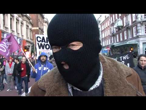 G20 March In London - The People Are Angry - Anarchist Socialist Demonstration