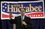 Republican presidential hopeful and former Arkansas Gov. Mike Huckabee campaigns in Fort Dodge, Iowa, Wednesday, Jan. 2, 2008. Democratic and Republican candidates are going all out Wednesday to encourage supporters to vote for them in the close Iowa caucus Thursday.