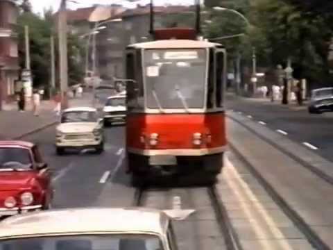 East Berlin tram & bus rides 1989