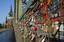 Love locks on the Hohenzollern Bridge Love locks have started appearing on the Hohenzollern Bridge in Cologne, Germany