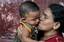 Grandmother and grandchild, Sri Lanka