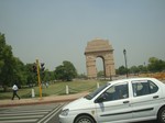 View of India Gate at New Delhi-India.