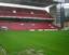 Parken Stadium (English: the Park) is a football stadium in the Indre Østerbro (Inner Østerbro) district of Copenhagen, Denmark, built from 1990-1992. It currently has a capacity of 38,050 for football games, and is the home ground of F.C. Copenhagen and the Danish national football team. The capacity for concerts exceeds the capacity for matches - the stadium can hold as many as 50,000 people with an end-stage setup and 55,000 with a center-stage setup.