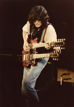 Page at the Cow Palace, San Francisco, California on 2 December 1983 Photo: Dana Wullenwaber