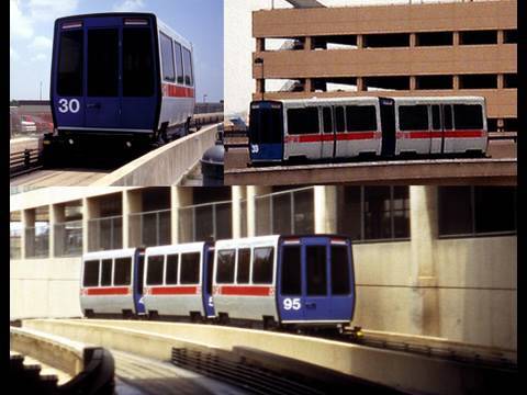 Dallas DFW Airport Airtrans APM in 1998