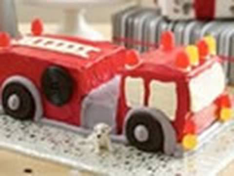 Fire truck birthday cake decorating ideas - How to make a cake