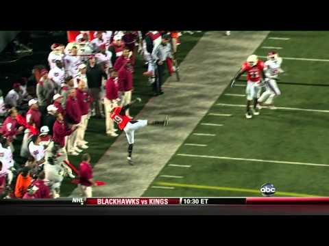 Crazy Oklahoma State Interception vs. Oklahoma - November 27, 2010