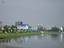 Inya Lake in the morning mist, Yangon, Burma.