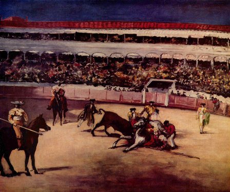 Bullfighting, Édouard Manet, 1865–1866. Bullfighting (also known as tauromachy, from Greek ταυ?ομάχη – tavromache, 