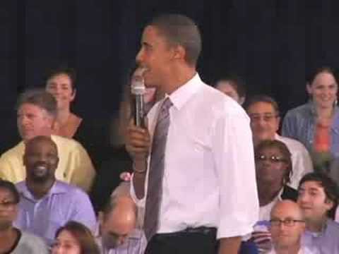 Barack Obama Discusses Civil Liberties At Farmington Hills Town Hall