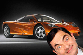 Mr Bean crashes F1 supercar