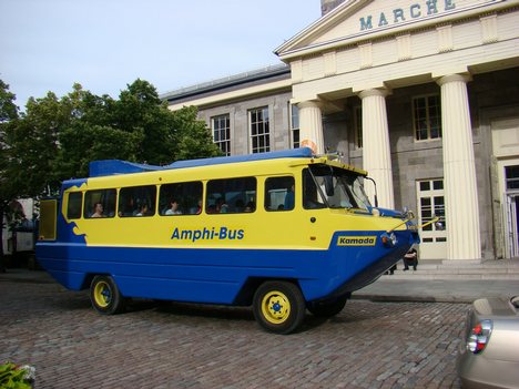 Montreal Amphi-bus Duck tours, or DUKW tours, are tours that take place on purpose-built amphibious tour buses or military surplus DUKWs and LARC-Vs.