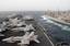 The aircraft carrier USS Ronald Reagan (CVN 76) transits the Gulf of Oman