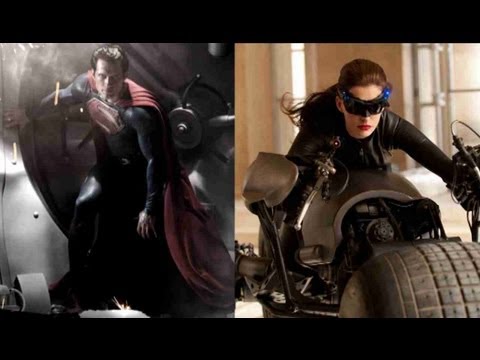 Official Pics Released! Anne Hathaway as Catwoman and Henry Cavill as Superman