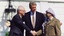 Yitzhak Rabin, Bill Clinton, and Yasser Arafat during the Oslo Accords on 13 September 1993.