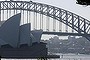 Sydney Opera House and the Harbour Bridge