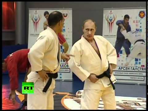 'Judo Knight' Putin shows off martial arts skills in wrestling bout