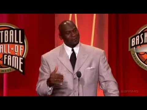 Michael Jordan Basketball Hall Of Fame Speech (1/3)