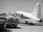 4X-ACT C-46 Commando operated by El-Al in Eilat Airport (Israel) (~1952)