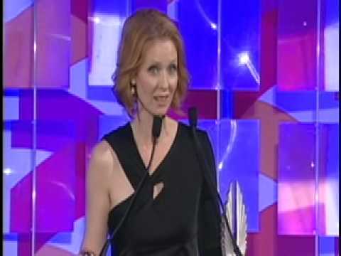 Cynthia Nixon Accepts the Vito Russo Award at the 21st Annual GLAAD Media Awards in New York