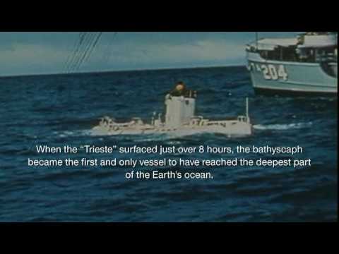 ROLEX History: 1960 Bathyscaph Trieste Record Dive.mpg