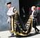 Lord Patten of Barnes, Chancellor of the University of Oxford, wearing his official academic dress as the university Chancellor.