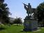 A statue of George Washington at Rogers State University in Clare more, Oklahoma, United States A sculpture of George Washington is part of a collection of statues depicting U.S. Presidents on RSU's grounds