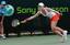 Alize Cornet plays against Jie Zheng on Day 7 of the Sony Ericsson Open, Key Biscayne, Florida USA 29.03.09