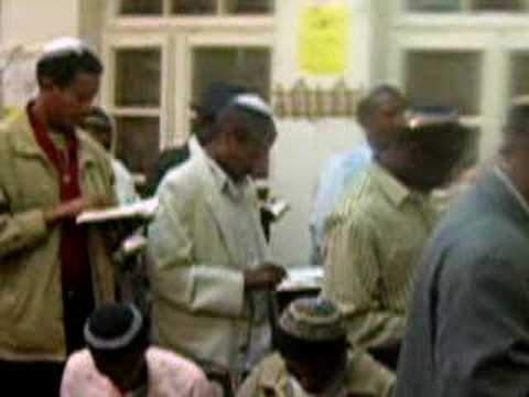 Ethiopian Jews davening in Safed Israel