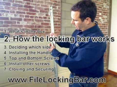 Filing Cabinet Security Locking Bar