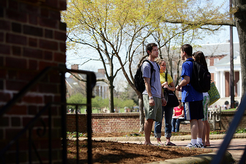 Students chatting