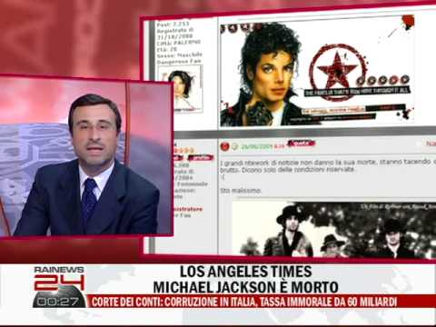 MICHAEL JACKSON E' MORTO - LOS ANGELES TIMES