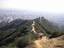 View from above Inspiration Point . VSince 2002, free yoga classes have been taught every day in Runyon Canyon Park at the Fuller Avenue entrance