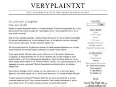 Veryplaintxt for WordPress