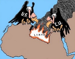 Vultures attack Libya