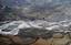 Braided River and Road Scars in Summer - Aerial View